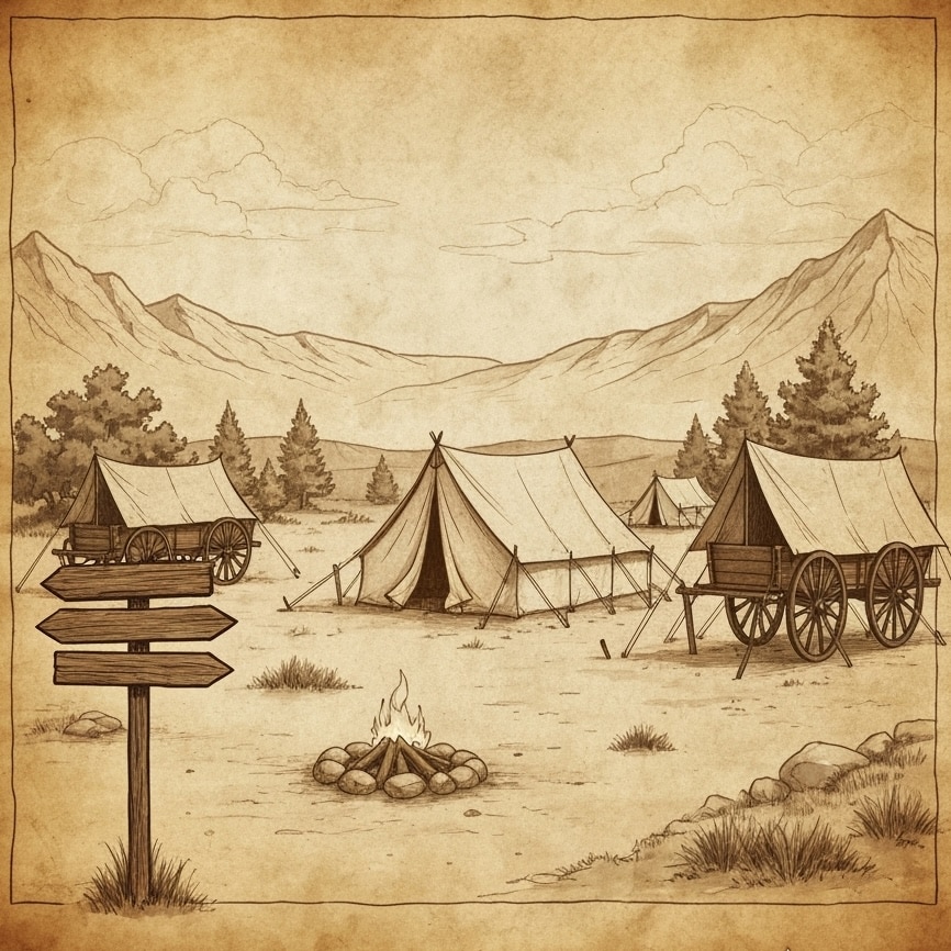 Illustration du camping